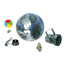 Kit Boule à Facettes 30cm + 1