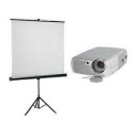 Kit Vidéo Projecteur & Écran 2x2M sur