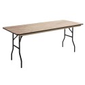 Table Pliante 200x80cm base bois sans