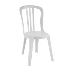 Chaise Garden PVC Blanche