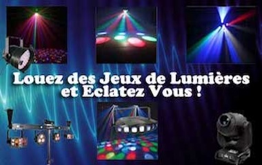 Location de jeux de lumière